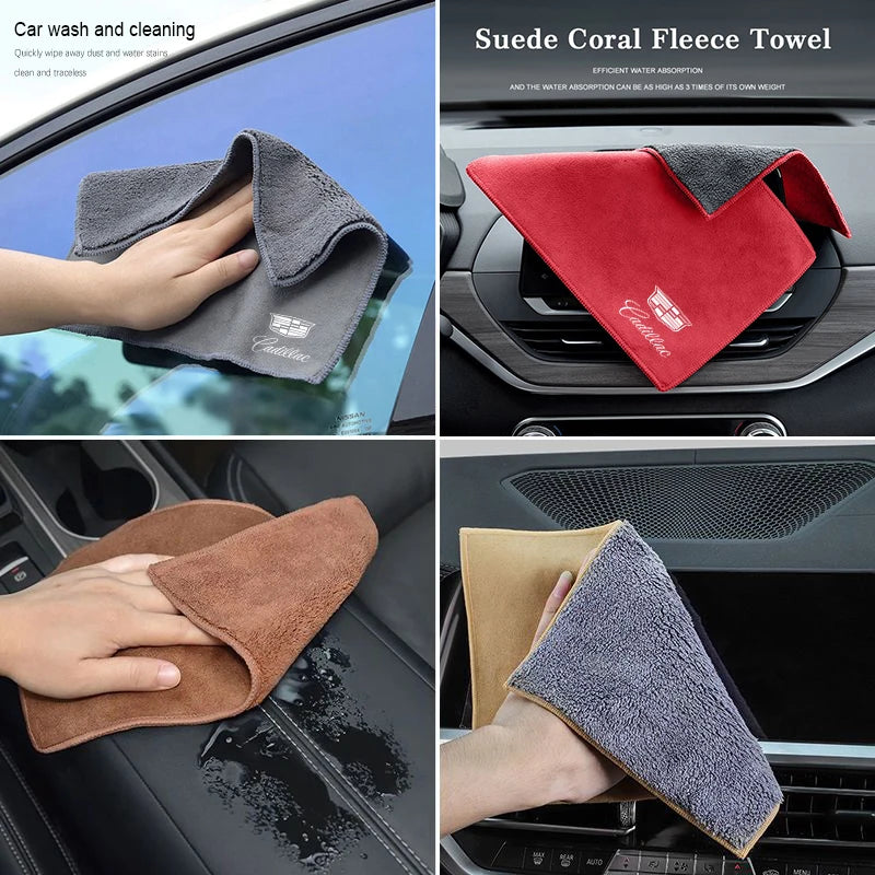 Toalla de microfibra premium para el cuidado y los detalles de Cadillac