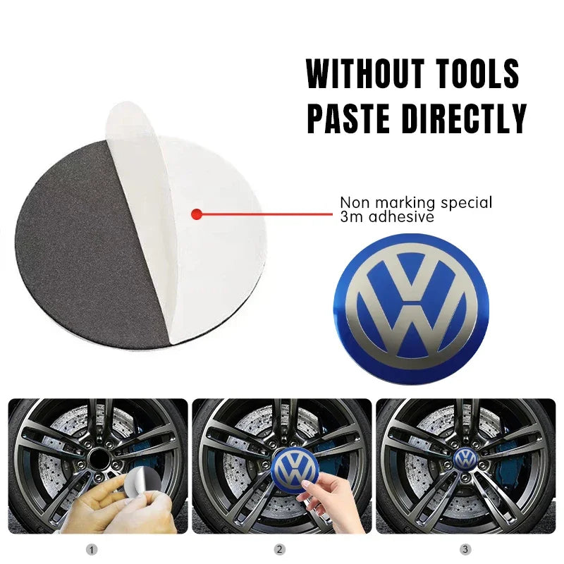 VW Wheel Center Hub Decals 4PCS – Pro Styling Upgrade