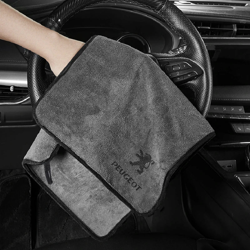 Premium Microfiber Emblem Towel for Peugeot