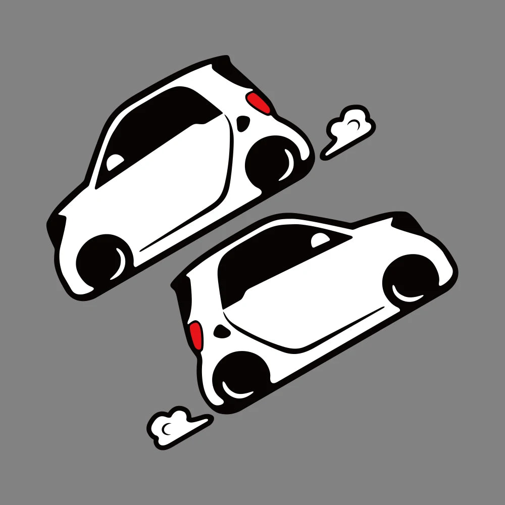 Racing Vinyl Decal Set for Smart Fortwo