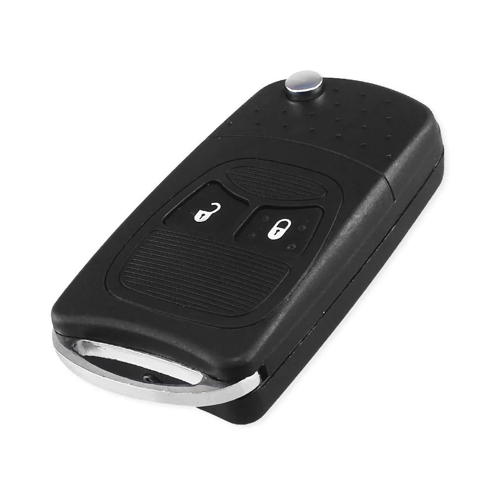 Coque de clé à rabat KEYYOU à 2 boutons pour Chrysler Jeep Dodge