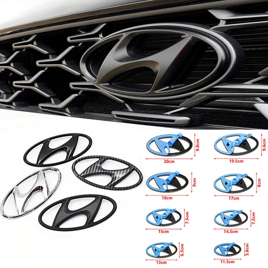 ABS Front Grille Emblem Sticker for Hyundai Tucson Elantra