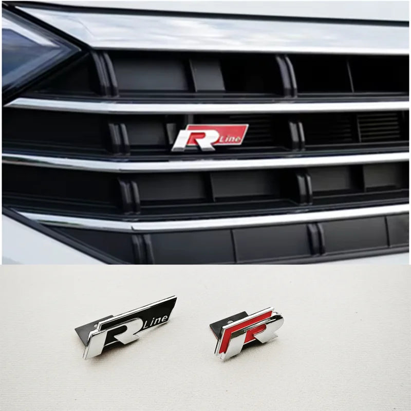 3D Metal R RLine Grille Emblem for VW Golf/Polo GTI
