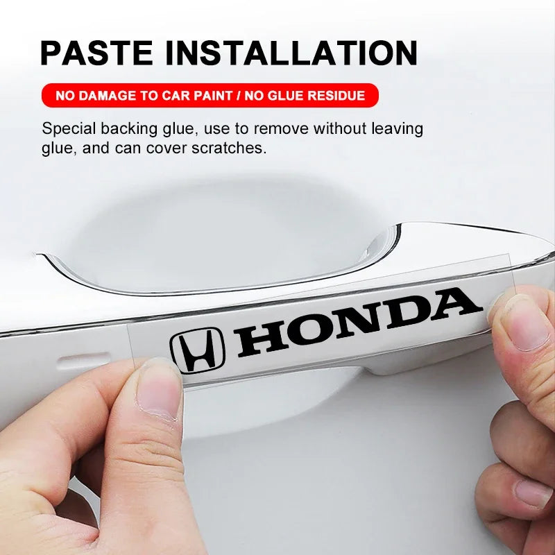 3D Door Handle & Mirror Badge Decals for Honda Models