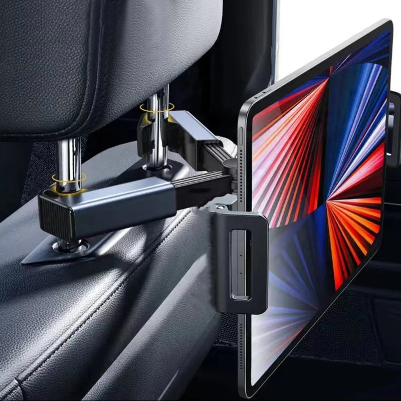 Support de téléphone et tablette réglable pour appui-tête de voiture (4,7 à 12,9 pouces)