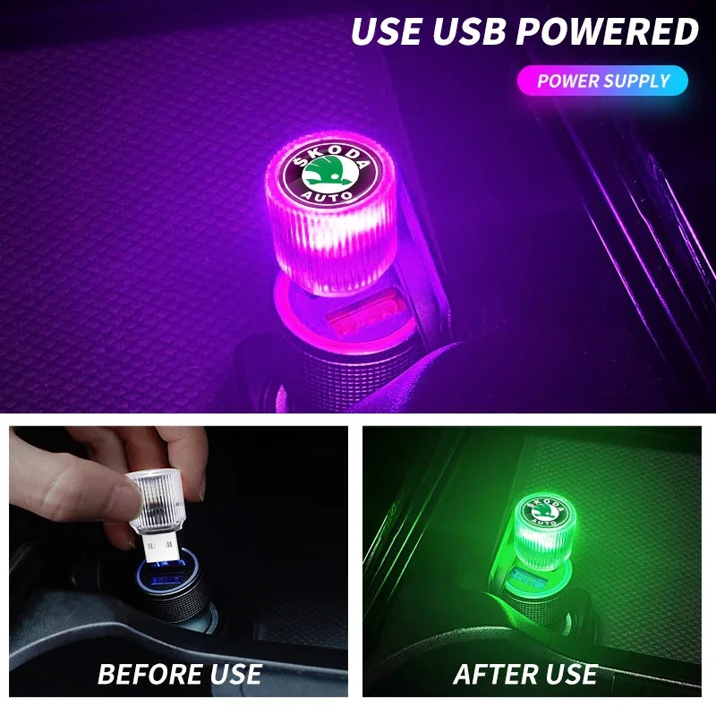 USB LED Ambient Nightlight for Skoda