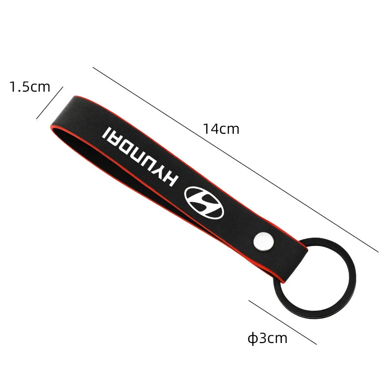 Premium Suede Keychain for Hyundai