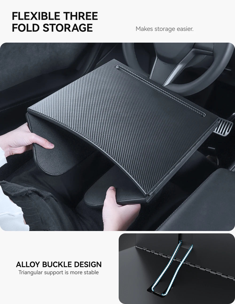 Tesla Model X/S/3/Y 2018-2025 Steering Wheel Desk Tray