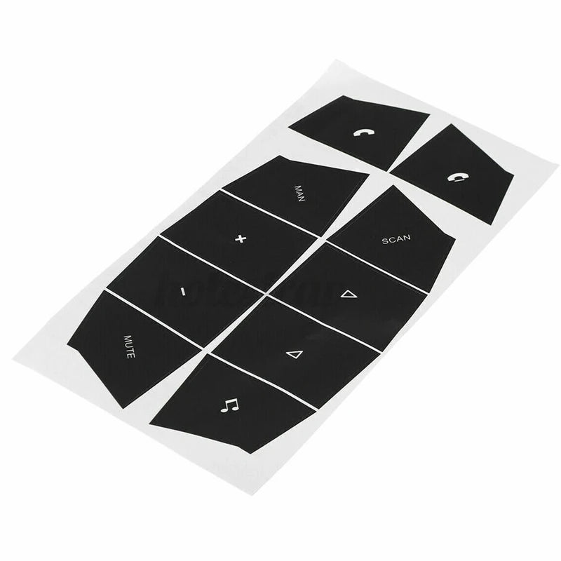 Porsche Cayenne 03-06 Steering Button Repair Decal Set Black