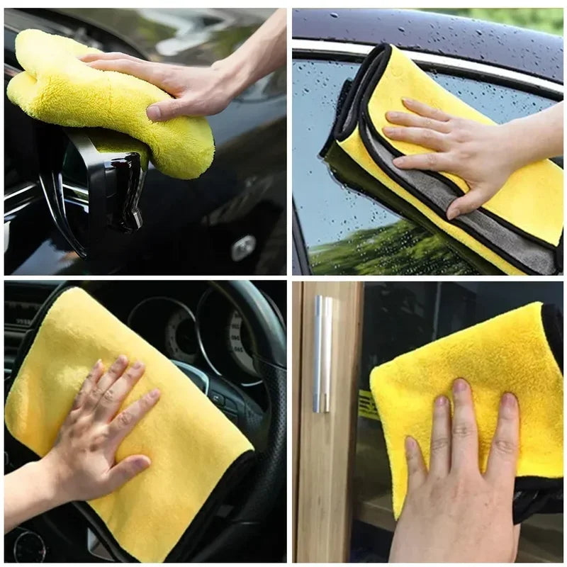 Serviette de lavage de voiture en microfibre de qualité supérieure 30 x 30/60 cm