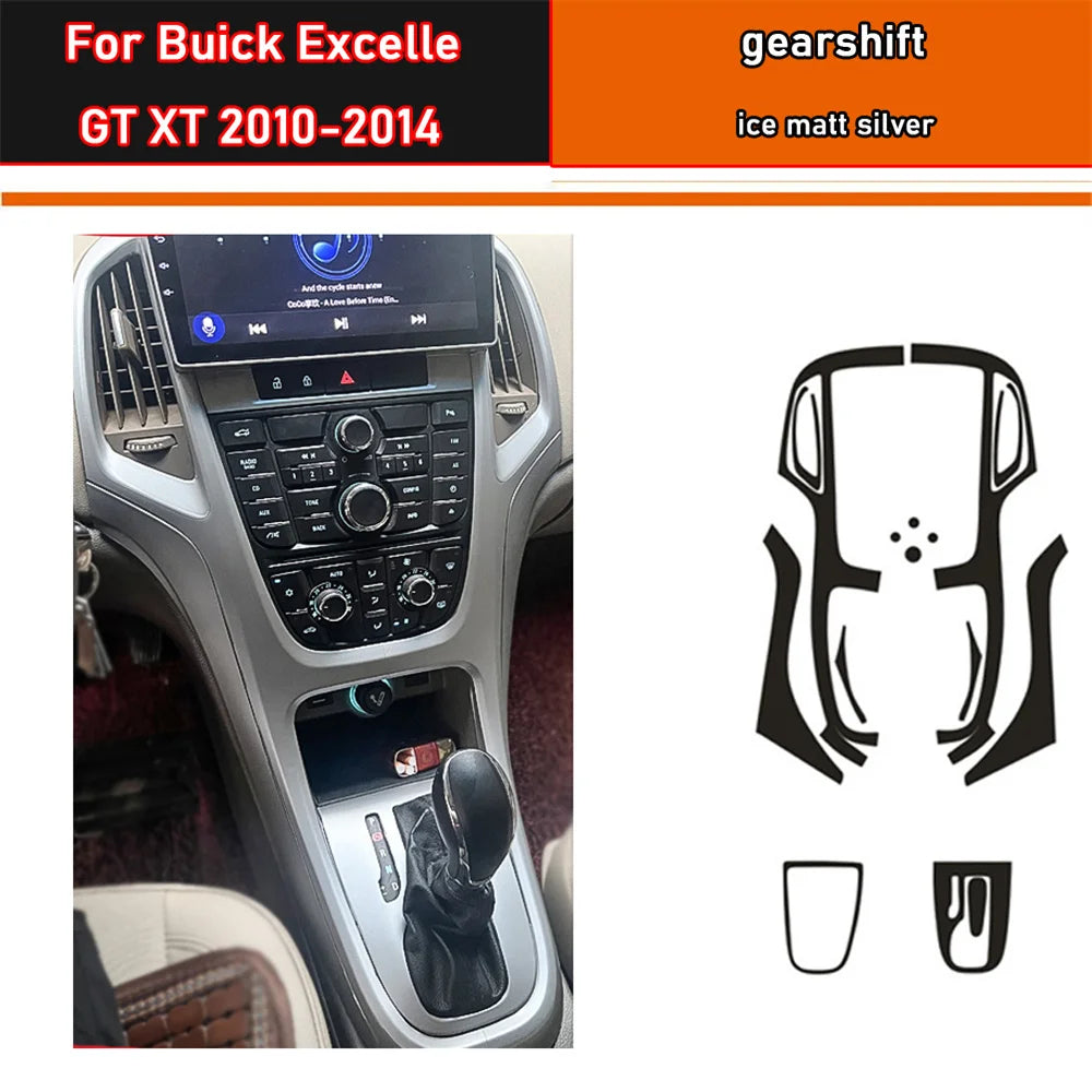 Film de protection en fibre de carbone pour panneau de vitesses Buick Excelle GT XT 10-14