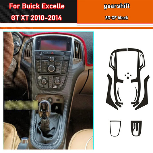 Película de fibra de carbono para el panel de cambios del Buick Excelle GT XT 2010-2014