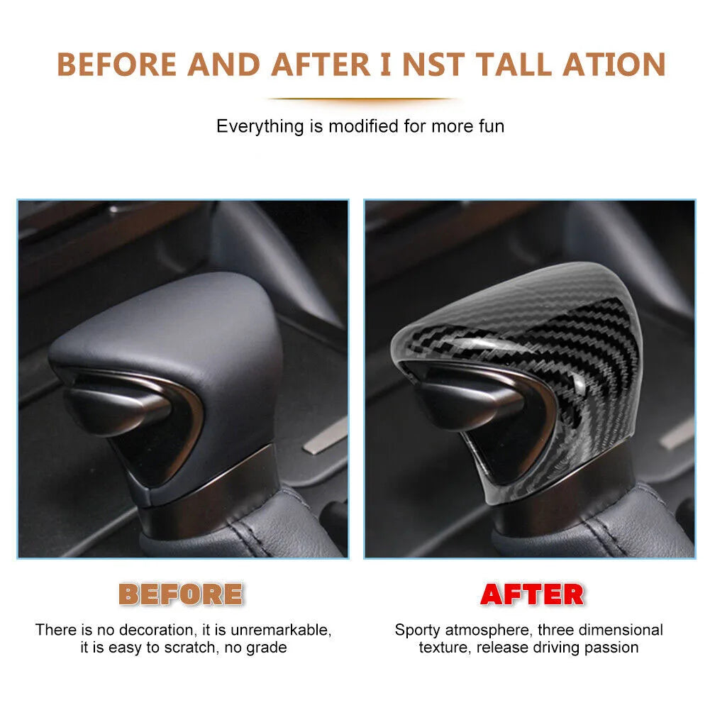 ABS Carbon Fiber Gear Knob Trim for Lexus