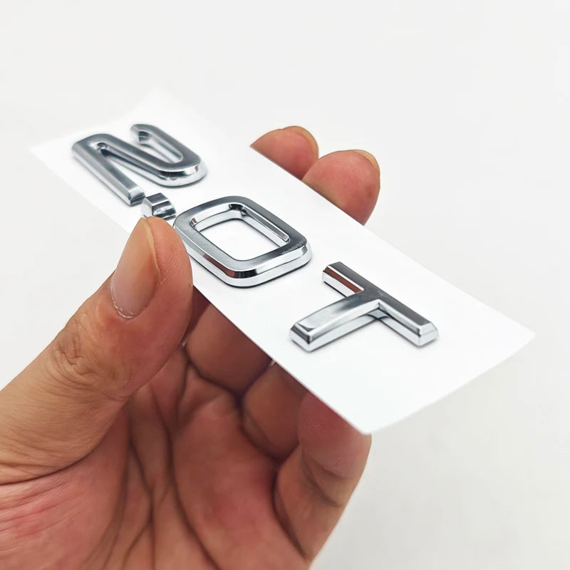 3D 2.0T ABS Emblem Badge for Audi A4 A3 A6 Q5 S3 A5