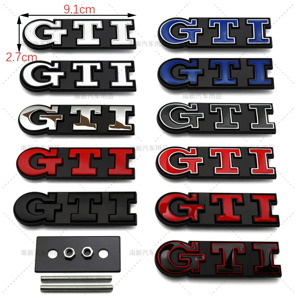 3D Metal GTI Grille Emblem Badge For VW Golf & Polo