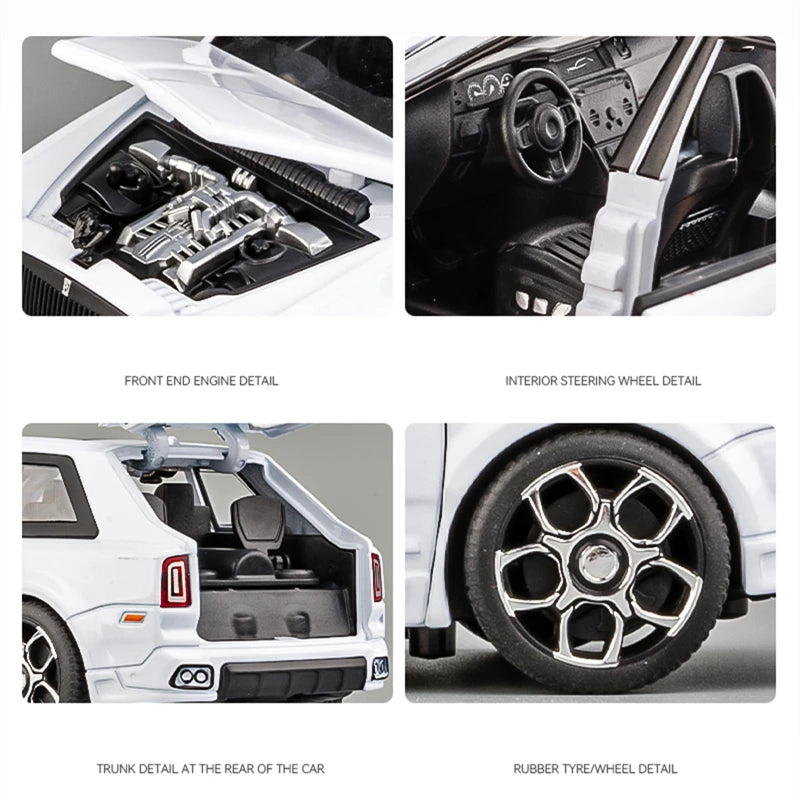 1:32 Rolls Royce Cullinan Diecast SUV Model, Alloy, Sound