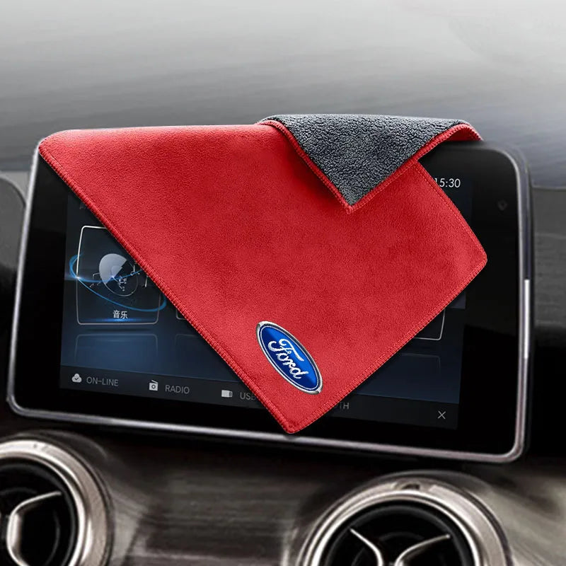 Premium Suede Leather Cleaning Cloth for Ford Models