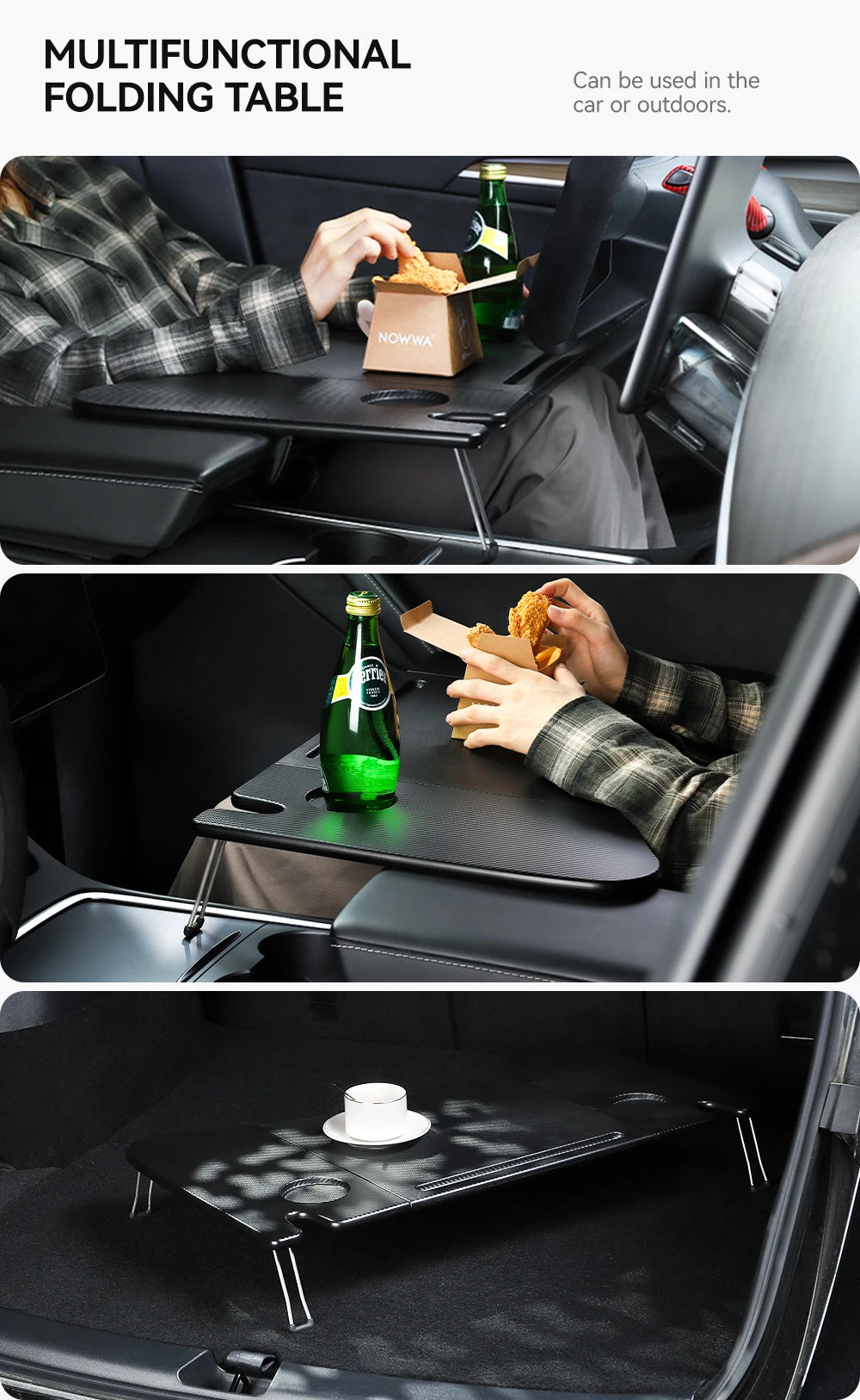 Tesla Model X/S/3/Y 2018-2025 Steering Wheel Desk Tray