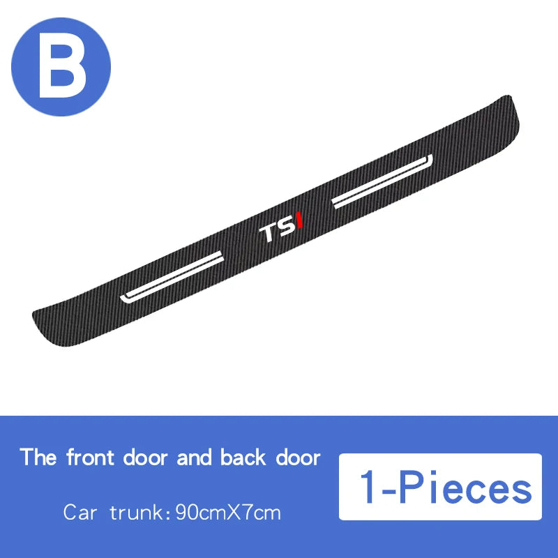 VW TDI TSI Golf/Polo Carbon Fiber Doorsill Protector Film