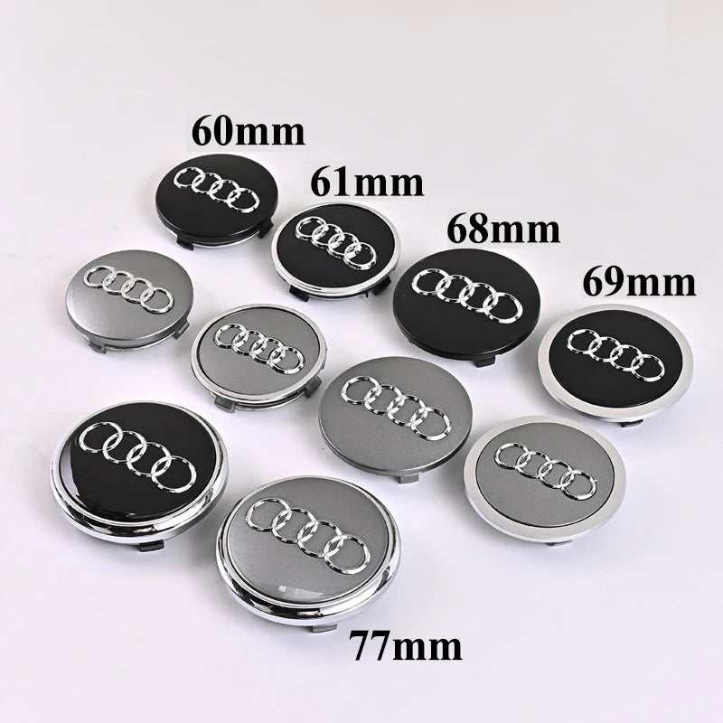 4pcs Audi Wheel Center Caps 60-77mm