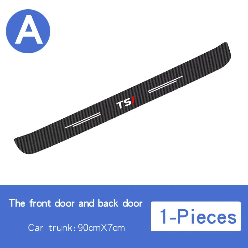 VW TDI TSI Golf/Polo Carbon Fiber Doorsill Protector Film