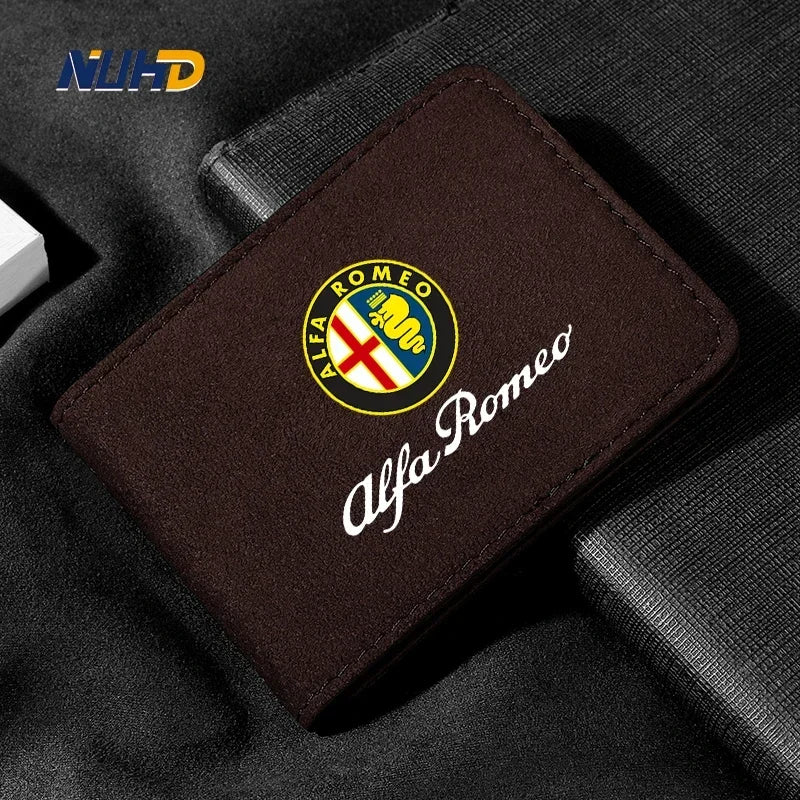 Premium Suede License Holder for Alfa Romeo Giulia & More