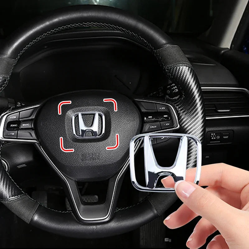 Honda Steering Wheel Badge Sticker - Mugen Style, 1Pc