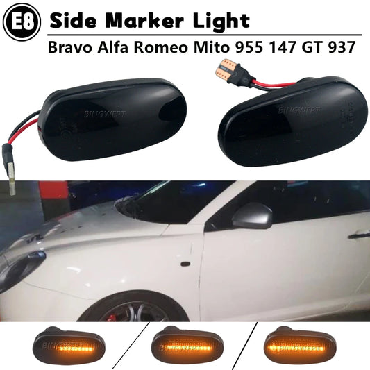 Dynamic LED Side Marker Light for Alfa Romeo Mito/147/GT & Fiat Bravo