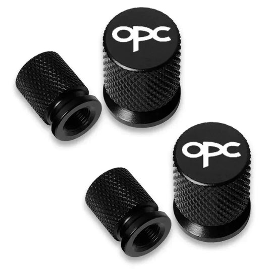 4pcs Opel OPC Tire Valve Caps Waterproof Stem Covers Set
