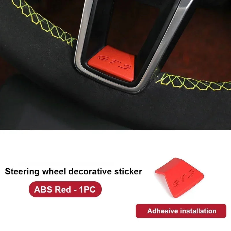Premium GTS Steering Wheel Emblem for Porsche 911/Cayenne