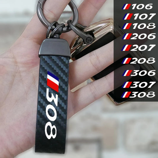 Carbon Fiber Keychain for Peugeot 106-308 – Pro Car Styling