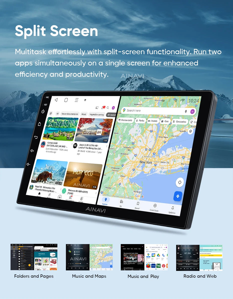 Sistema multimedia Ainavi para VW Polo 5 (2008-2017)
