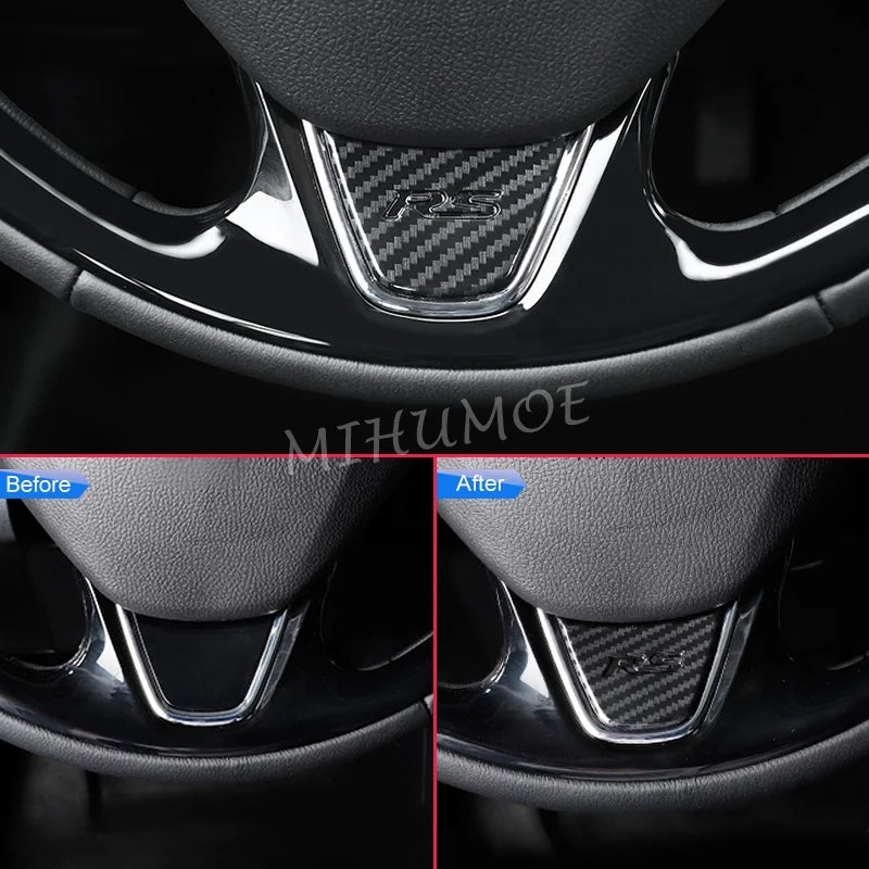 ABS Carbon Fiber Steering Trim for Eclipse Cross 2018-2024