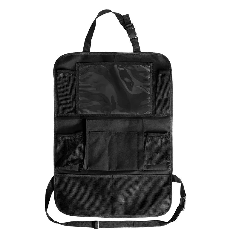 Organizador para asiento trasero de coche con soporte para tableta y bolsillos de almacenamiento