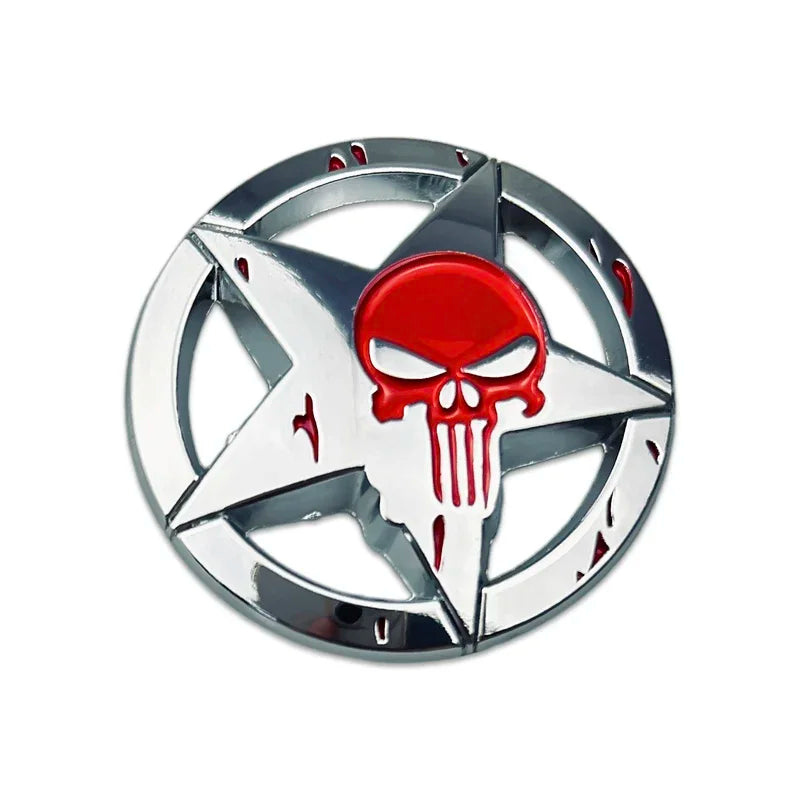 Universal Skull Emblem Badge Sticker