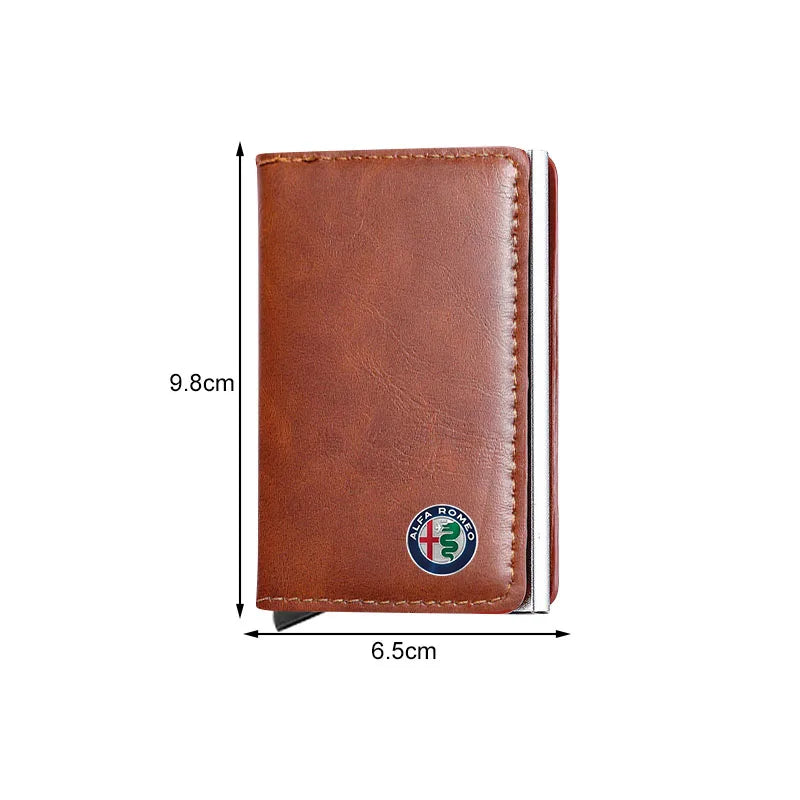 ID Card Wallet Pouch for Alfa Romeo 147 159 Giulietta Giulia