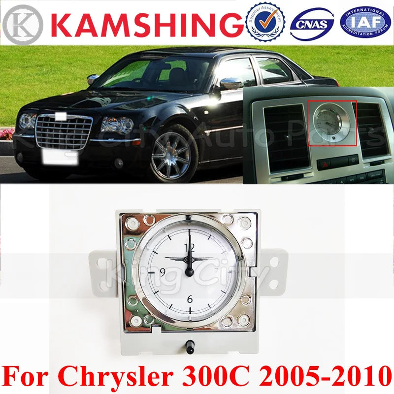 Horloge de tableau de bord et anneau de ventilation CAPQX OEM pour Chrysler 300C