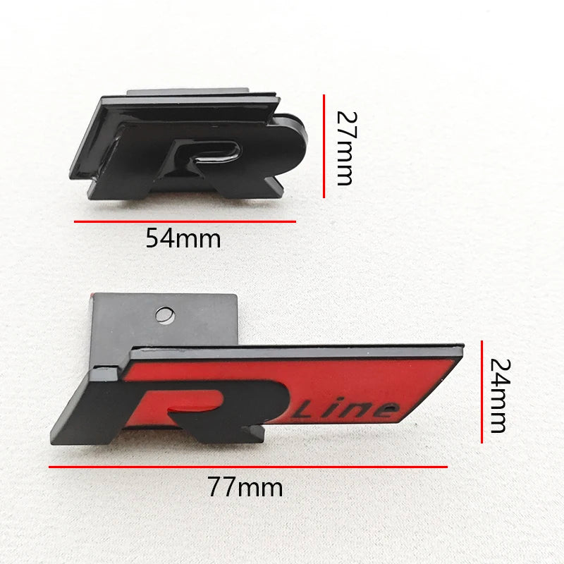 3D Metal R RLine Grille Emblem for VW Golf/Polo GTI