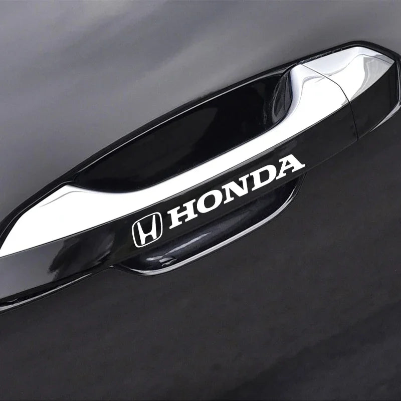 3D Door Handle & Mirror Badge Decals for Honda Models