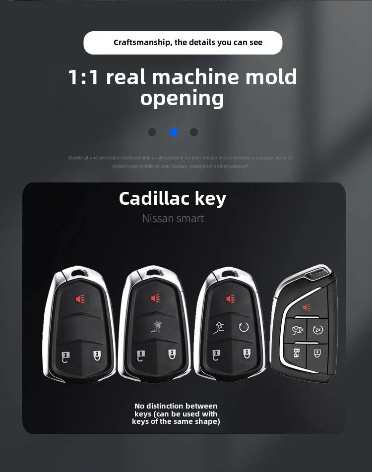 Premium Shell Buckle Key Case for Cadillac ATSL XT5 XT4 CT5