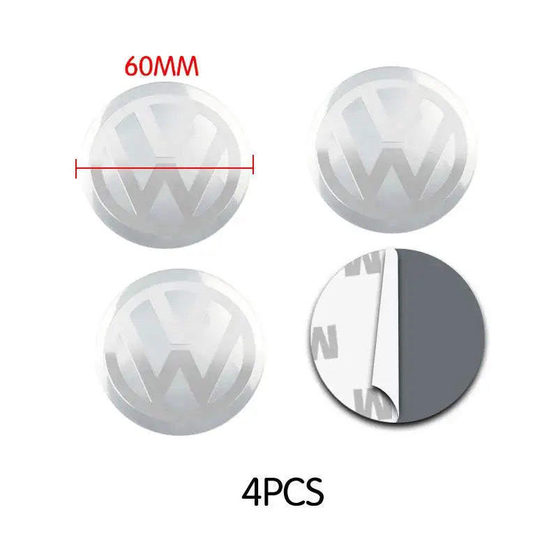 VW Wheel Center Hub Decals 4PCS – Pro Styling Upgrade