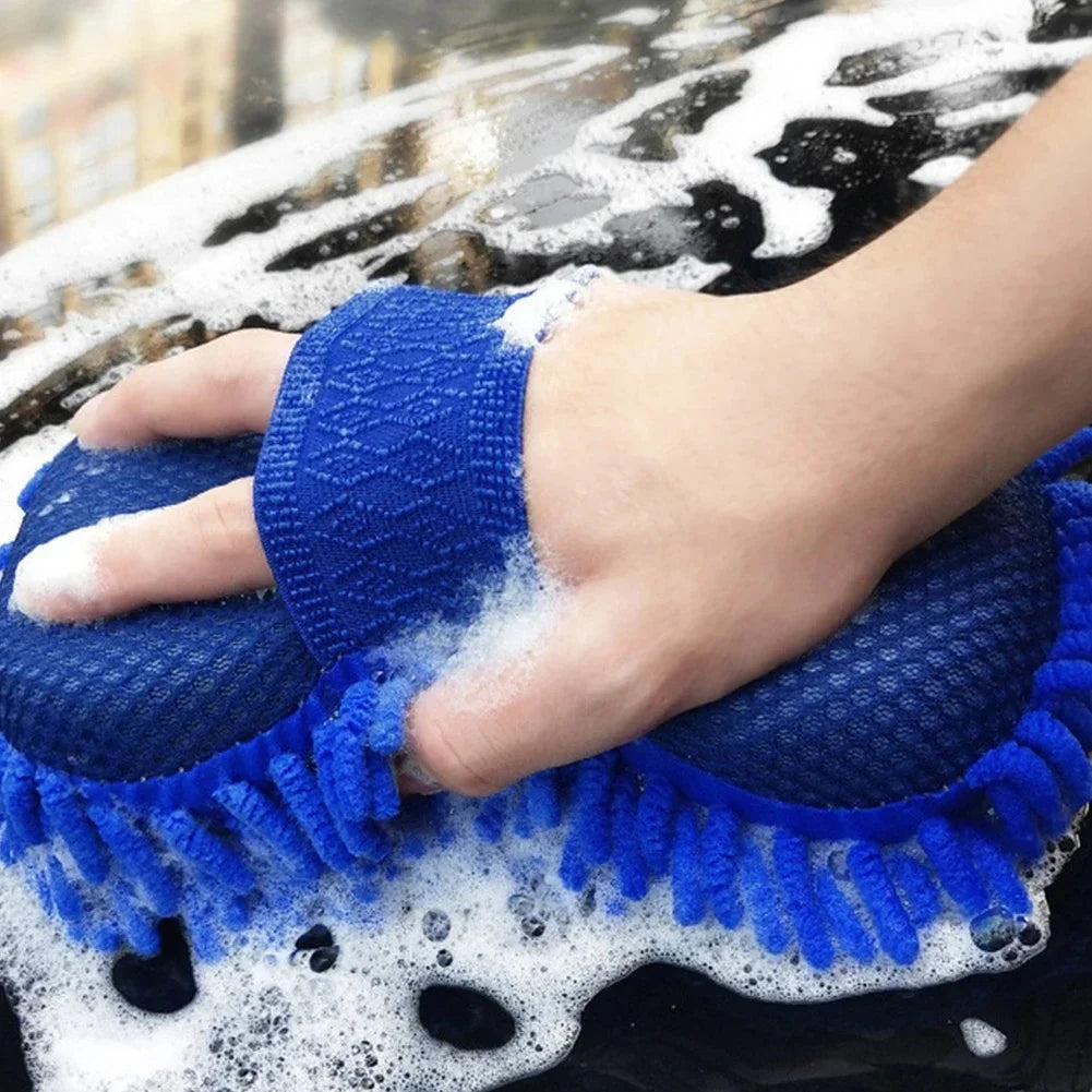 Éponge de lavage de voiture en microfibre de qualité supérieure - Outil de nettoyage professionnel