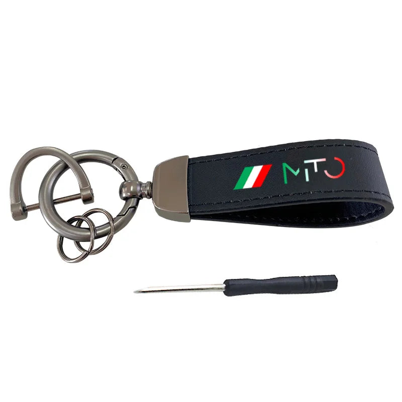 Premium Cowhide Keychain Lanyard for Alfa Romeo MITO