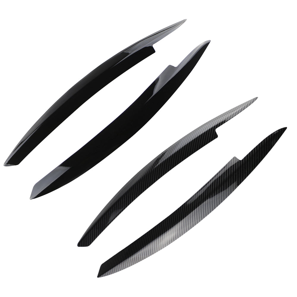 2Pcs Headlight Eyebrow Trim for VW Golf 2008-2013