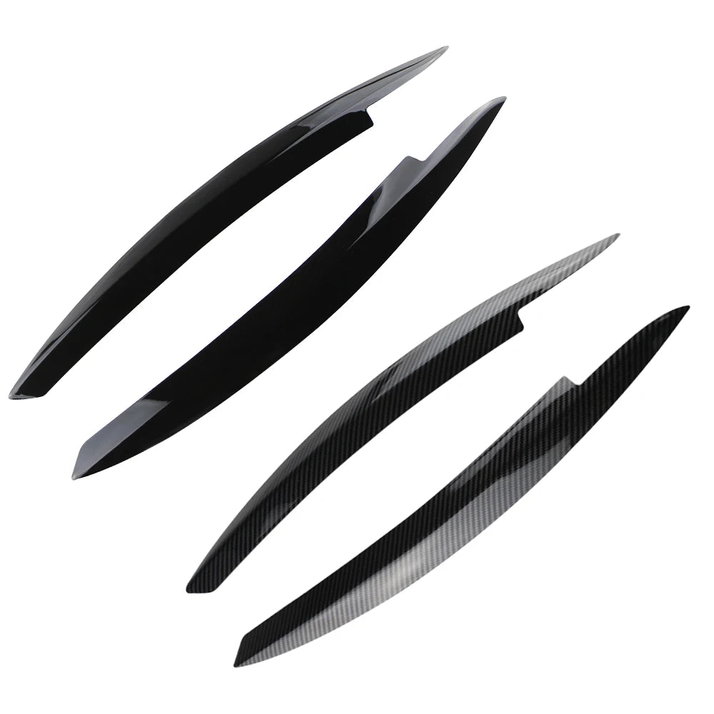 2Pcs Headlight Eyebrow Trim for VW Golf 2008-2013