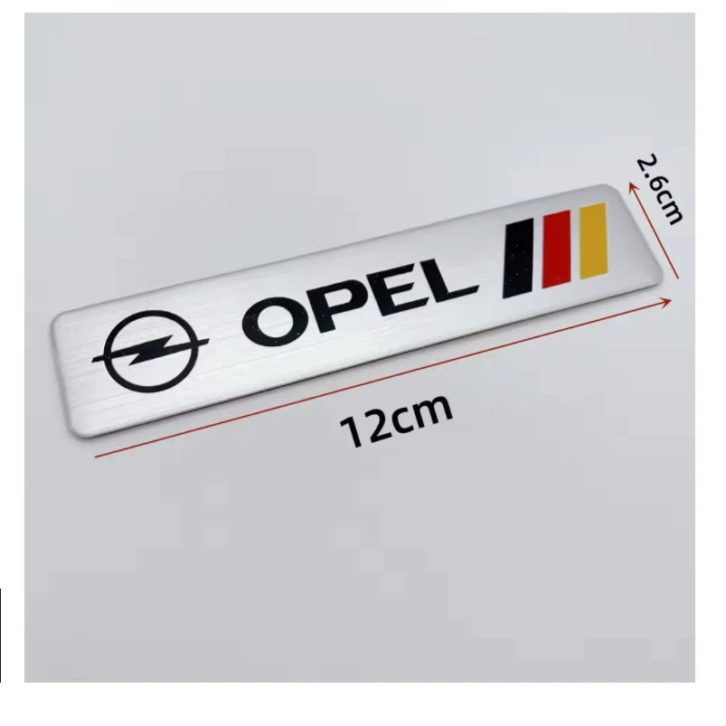 Opel Aluminum Badge Decal – Pro Auto Accessory