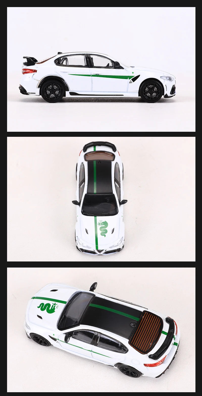 Alfa Romeo Giulia GTAm, maqueta de aleación DCT 1:64 – Pro Detail