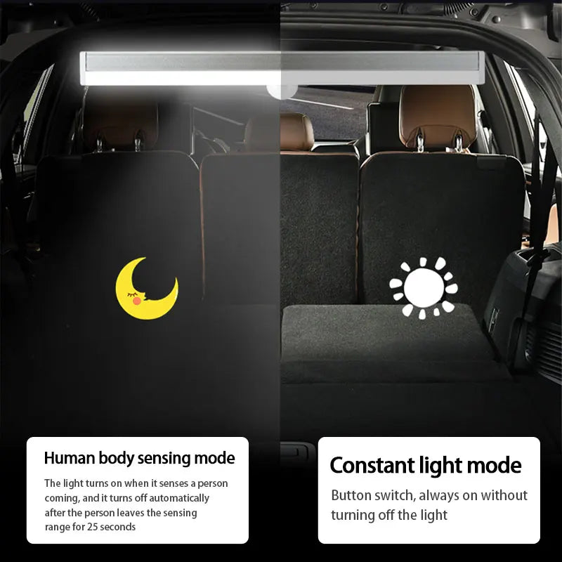 Lampe de voiture rechargeable USB SEAMETAL avec capteur à induction automatique