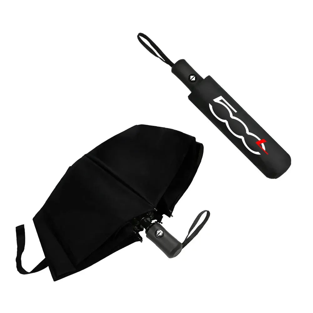 Paraguas automático a prueba de viento con logotipo para Fiat 500/500X/L