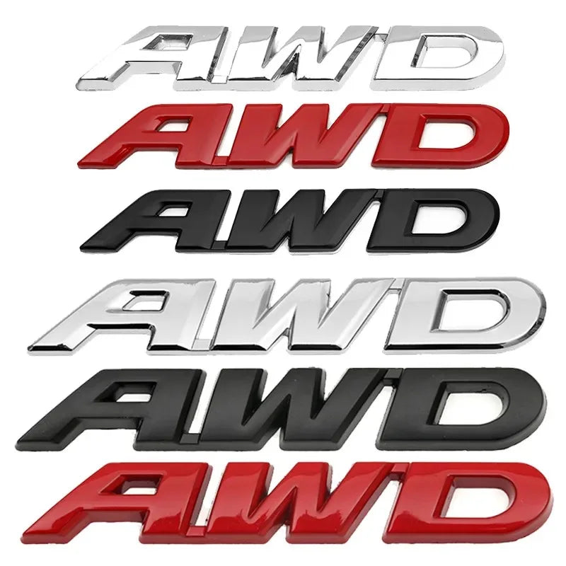 Universal 3D Metal AWD 4WD Emblem Badge for SUV & Off-Road Pros